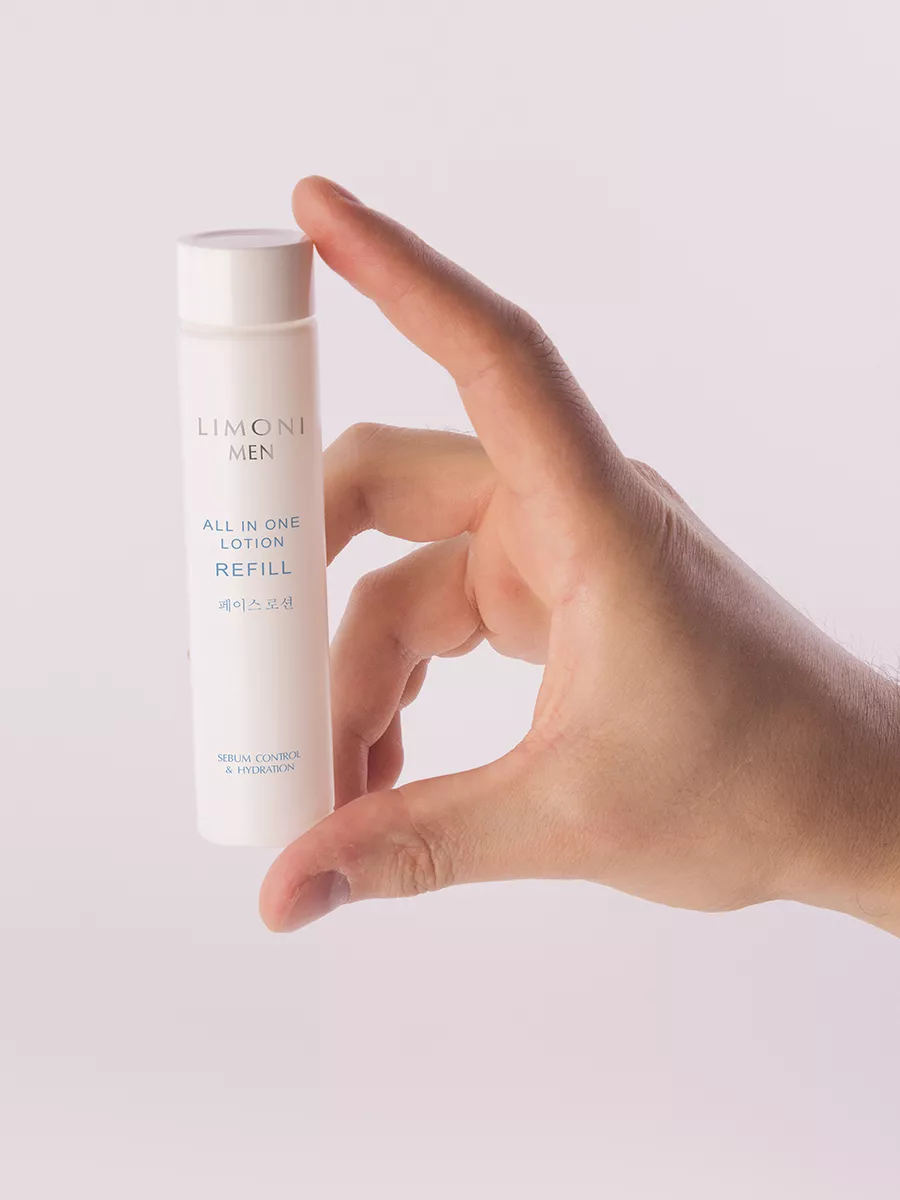 LIMONI MEN Мужской крем-лосьон для жирной кожи (Сменный блок) All In One No-Sebum Lotion Refill 50ml