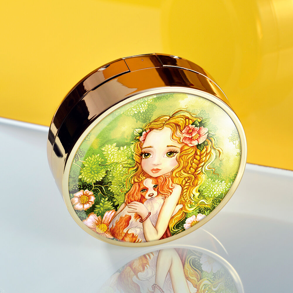 LIMONI Тон. флюид кушон All Stay Cover Cushion SPF 35 / PA++ Puppy Princess 02 Medium***
