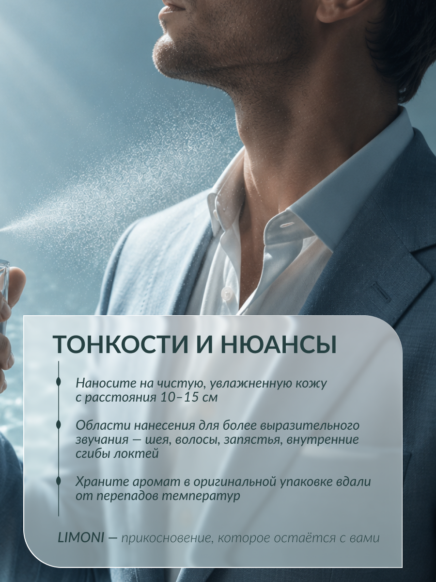LIMONI Парфюмерная вода Морской Янтарь Sea Amber Eau de parfum 30 ml