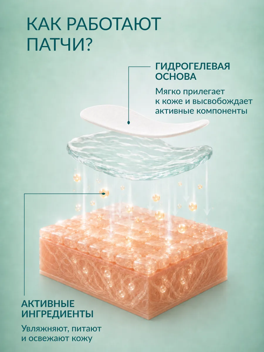 Limoni Hyaluronic Acid Hydrogel Eye Patch гидрогелевые патчи для глаз
