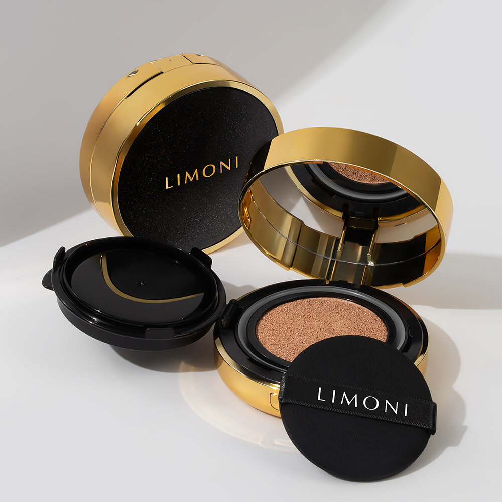 LIMONI Тональный флюид кушон All Stay Cover Cushion SPF 35 / PA++ Galaxy 02 Medium