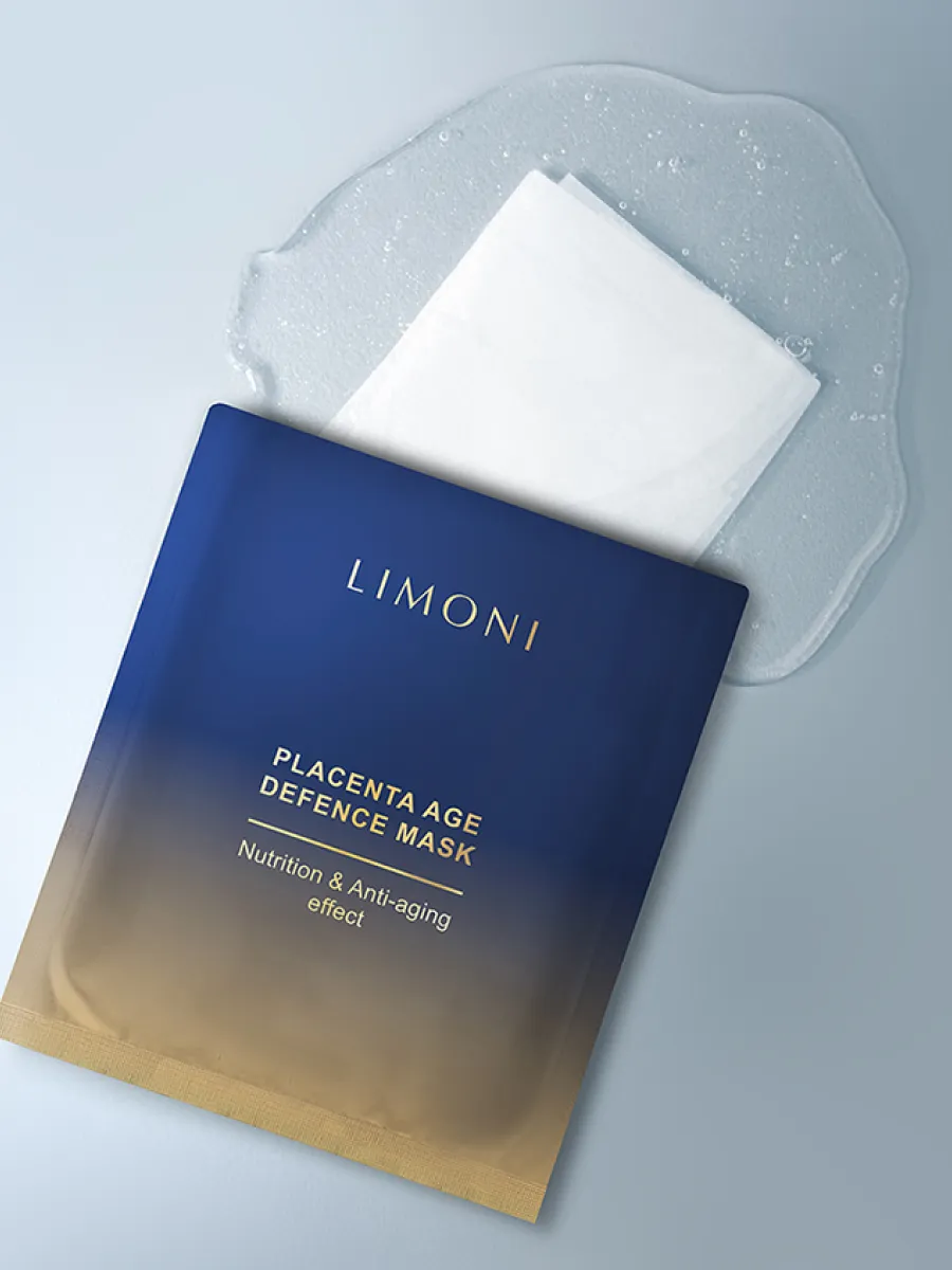 LIMONI Маска для лица питательная с плацентой Placenta Age Defence Mask 23гр