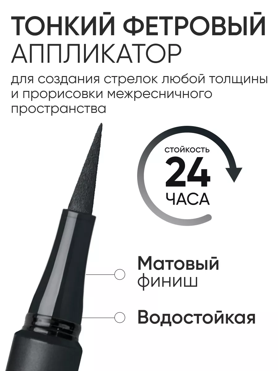 LIMONI Набор для глаз("PERFETTA Volume Up Zoom Mascara"тон01 black+"Matte Waterproof Eyeliner"тон01)